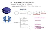14.AROMATIC COMPOUNDS.     ( approx. lecture time:  2  lectures)