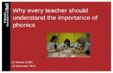 Why every teacher should understand the importance of phonics