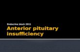 Anterior pituitary insufficiency