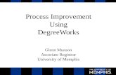 Process Improvement Using DegreeWorks