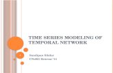 Time series modeling of temporal network