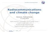Radiocommunications and climate change