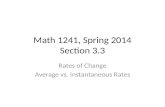 Math 1241, Spring 2014 Section  3.3
