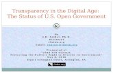 Transparency in the Digital Age:  The Status of U.S. Open Government