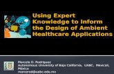 Using Expert Knowledge to Inform the Design  of  Ambient Healthcare Applications