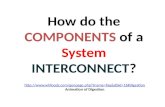 How do the  COMPONENTS  of a  System INTERCONNECT ?