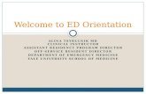 Welcome to ED  O rientation
