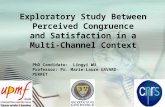 Exploratory Study Between Perceived Congruence  and Satisfaction in a  Multi-Channel Context