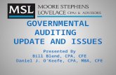 Governmental Auditing  Update and Issues