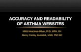 Accuracy and Readability of Asthma Websites