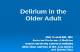 Delirium in the Older Adult