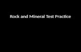 Rock and Mineral Test Practice