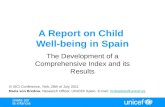 A  Report on Child Well - being  in  Spain