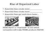 Rise of Organized Labor