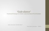‘ Galculator ’ Functional Prototype of a Galois-connection Based Proof Assistant