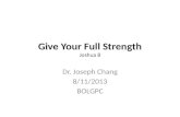 Give Your Full Strength Joshua 8