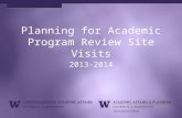 Planning for Academic Program Review Site Visits