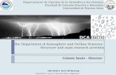 The Department of Atmosphere and Oceans Sciences:  Structure and main research activities