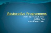  Restorative Programmes