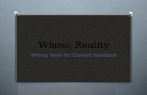 Whose Reality