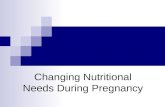 Changing Nutritional Needs During Pregnancy