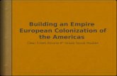 Building an Empire  European Colonization of the Americas