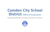 Camden City School District  Office of Evaluation