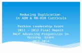 Reducing Duplication  in ADN & RN-BSN  Curricula