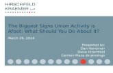 The Biggest Signs Union Activity is Afoot: What Should You Do About It?
