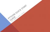 Python quick start guide