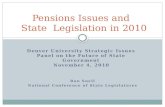 Pensions Issues and   State  Legislation in 2010
