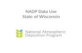 NADP Data Use State of Wisconsin