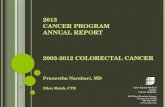 2013  Cancer Program  Annual Report 2003-2012 Colorectal cancer