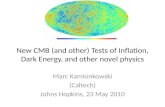 New CMB (and other) Tests of Inflation, Dark Energy, and other novel physics