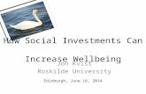 How Social Investments Can  Increase Wellbeing