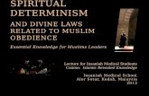 Spiritual Determinism  And Divine  Laws  Related To Muslim Obedience