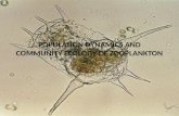 POPULATION DYNAMICS AND COMMUNITY ECOLOGY OF ZOOPLANKTON