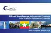 Universal Access Roadmap and Investment Prospectus Initial Results for the Investment Prospectus