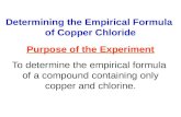 Determining the Empirical Formula  of Copper Chloride