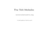 The TAA Website