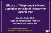 Efficacy of Telephone-Delivered Cognitive Behavioral Therapy for Chronic Pain