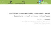 Nurturing a community based sustainability model Support and outreach structures in Scratchpads
