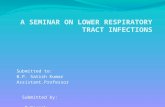 A SEMINAR ON LOWER RESPIRATORY TRACT INFECTIONS