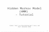 Hidden Markov  Model (HMM)  - Tutorial