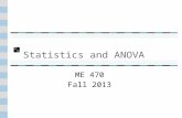Statistics and ANOVA