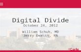 Digital  Divide October 24, 2012
