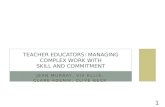Teacher Educators: Managing Complex Work With skill  and  Commitment