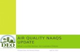 Air Quality NAAQS Update