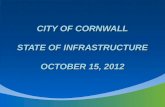 City of Cornwall State of infrastructure october  15, 2012
