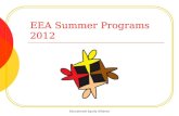 EEA Summer Programs 2012